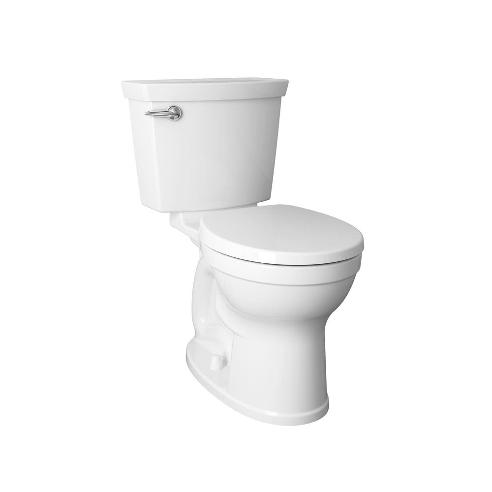 Toilette Champion 4 complète allongée à hauteur de chaise, deux pièces, 1,28 gpc/4,8 Lpc, avec siège et réservoir doublé
